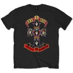 shirts - Guns N Roses Tshirt Appetite For Destruction Zw..., Zo goed als nieuw, Verzenden