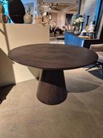 Eettafel Tavolo Ø120 eiken coffee - Pronto Wonen, 50 tot 100 cm, Nieuw, Landelijk, Eikenhout