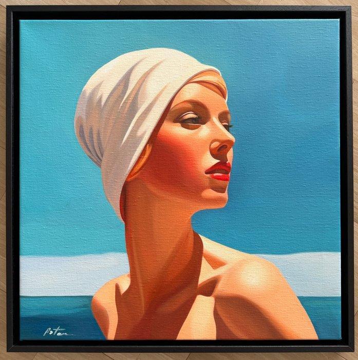 L Anton - Baigneuse, Antiek en Kunst, Kunst | Schilderijen | Modern