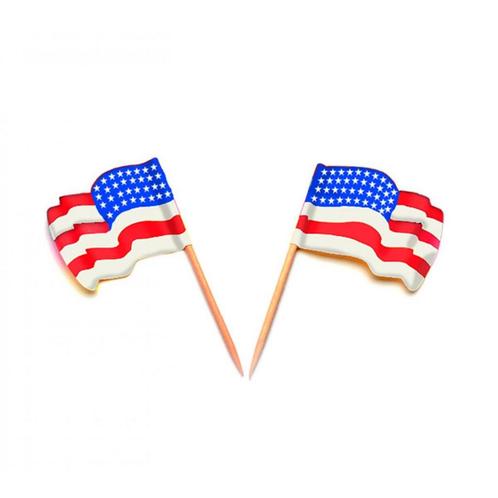 Vlagprikker USA Wapperend 144st.**, Hobby en Vrije tijd, Taarten en Cupcakes maken, Nieuw, Verzenden