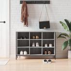 vidaXL Schoenenkast 100x35x70 cm bewerkt hout grijs sonoma, Huis en Inrichting, Kasten | Schoenenrekken, Verzenden, Nieuw