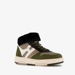 Braqeez hoge leren jongens sneakers groen maat 31, Verzenden, Nieuw