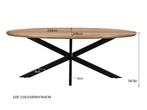 Jesper Oval 210 cm-31012, Huis en Inrichting, Tafels | Eettafels, Ophalen of Verzenden, Nieuw