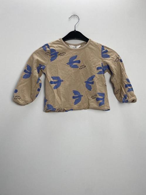 H&M Longsleeve / Beige / Maat  98 104, Kinderen en Baby's, Kinderkleding | Maat 98