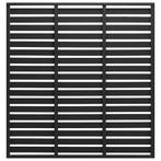 vidaXL Schuttingpaneel 180x180 cm HKC zwart, Tuin en Terras, Verzenden, Nieuw, Kunststof, Minder dan 1 meter