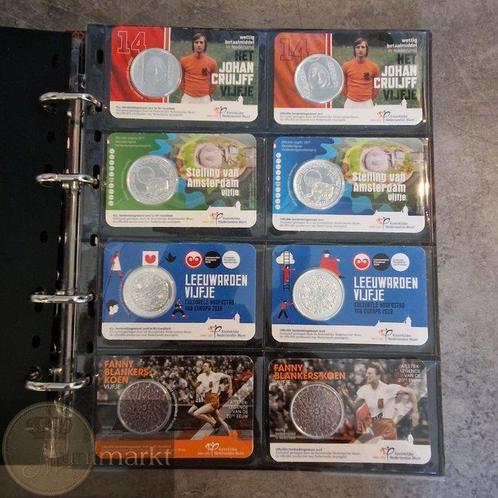 Nederland. Coincard 2017 t/m 2024 UNC & BU (40, Postzegels en Munten, Munten | Europa | Euromunten