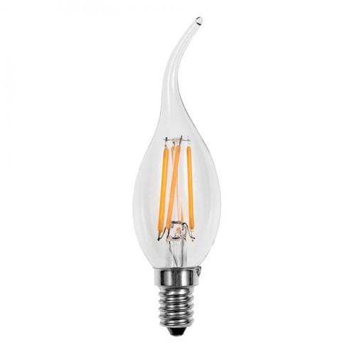 LED lamp E14 | kaarslamp C35, gebogen tip | 4W=40W | daglich, Huis en Inrichting, Lampen | Losse lampen, Nieuw, Verzenden