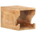 Wandfietsenrek 35x25x25 cm massief ruw mangohout (Overige), Verzenden, Nieuw