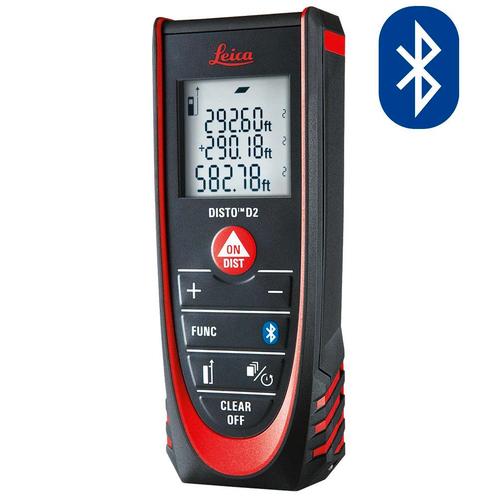 Leica Disto D2 BLUETOOTH, Afstandsmeter, 100m, Doe-het-zelf en Verbouw, Meetapparatuur, Afstand, Nieuw, Ophalen of Verzenden