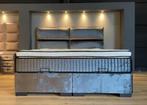 OPBERGRUIMTE! Complete Boxspring LEXUS 180 x 200 cm NIEUW!, Huis en Inrichting, Grijs, Verzenden, 180 cm, 200 cm