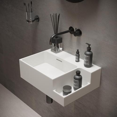 Fontein Ideavit Soliddual 1.0 50x36x15.5 cm Solid Surface, Doe-het-zelf en Verbouw, Sanitair, Overige typen, Nieuw, Ophalen of Verzenden