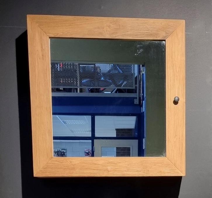 Benoa Teak Bathroom Mirror Cabinet 80, Huis en Inrichting, Woonaccessoires | Spiegels, Nieuw, Ophalen of Verzenden
