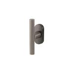 Raamkruk draaikiep T-model Mila ovaal - PVD gun metal, Doe-het-zelf en Verbouw, Hang- en Sluitwerk, Verzenden, Nieuw