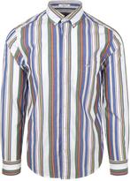 Gant Casual Overhemd Streep Multicolour maat M Heren, Kleding | Heren, Overhemden, Verzenden, Nieuw, GANT