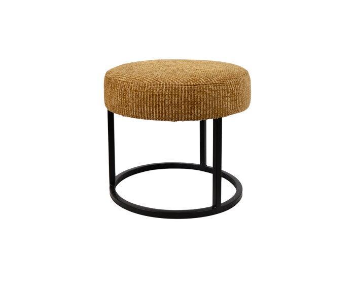 Escabel poef - Ø45 - Coco - Gold 132 - Unique Collection, Huis en Inrichting, Banken | Voetenbanken en Poefen, Nieuw, Ophalen of Verzenden