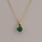 Zonder Minimumprijs - Hanger - 18 karaat Geel goud Smaragd -, Sieraden, Tassen en Uiterlijk, Antieke sieraden