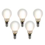 Set van 5 Smart E14  LED lampen P45 mat 4.2W 470 lm, Nieuw
