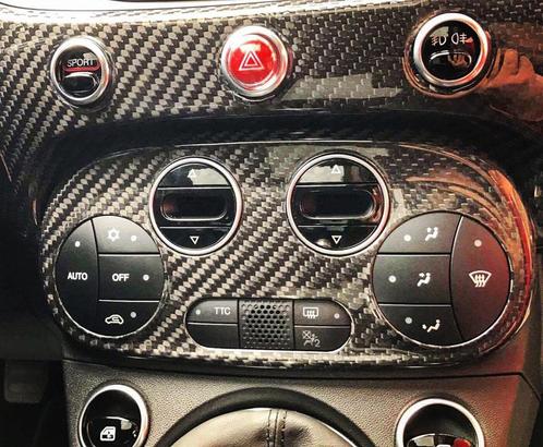 Fiat Abarth 595 2016-> Carbon Fiber AC Climate Control Cover, Auto diversen, Tuning en Styling, Verzenden