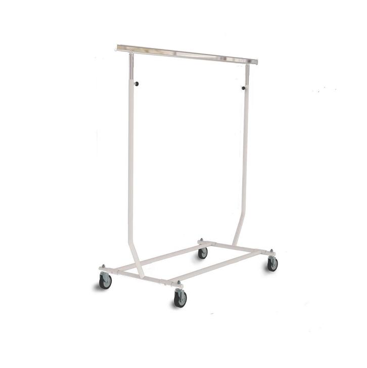 *TIP*  Super stabiel kledingrek opvouwbaar, chroom, 4 wielen, Huis en Inrichting, Overige Huis en Inrichting, Ophalen of Verzenden