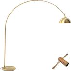 Booglamp Arcus, staal, retro-stijl, 60W - goud, Verzenden, Nieuw