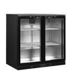 Barkoelkast DB201H | 2 Glazen deuren | 190L, Verzenden, Nieuw in verpakking, Koelen en Vriezen