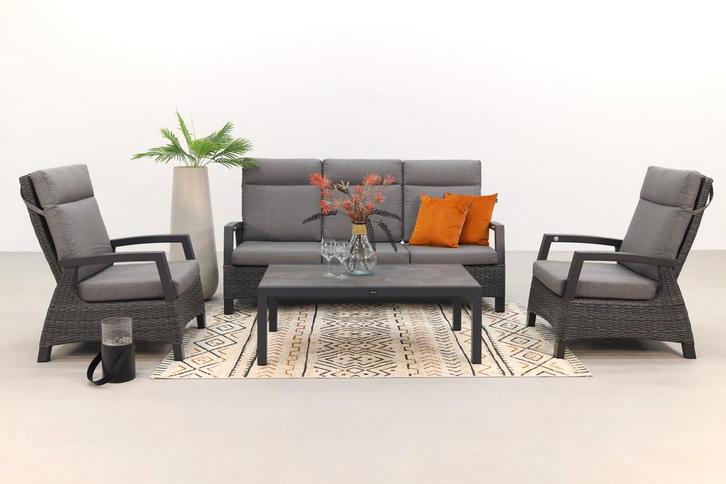 VDG Darwin/Atlanta stoel-bank loungeset verstelbaar -, Tuin en Terras, Tuinsets en Loungesets, Loungeset, Nieuw, Wicker, Verzenden