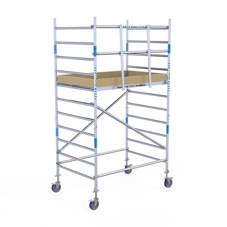 ALX rolsteiger 135 x 4,2m WH met voorloopleuning, Doe-het-zelf en Verbouw, Steigers, Rolsteiger of Kamersteiger, Nieuw, 2 tot 5 meter