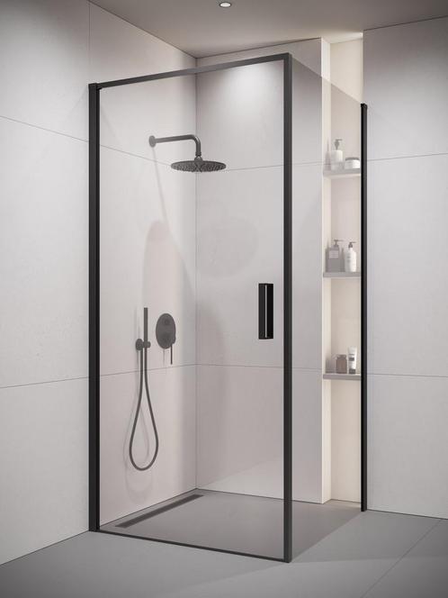 Douchecabine Alava 90 x 90 x 190cm Zwart Douchewand, Doe-het-zelf en Verbouw, Sanitair, Nieuw, Douche, Verzenden