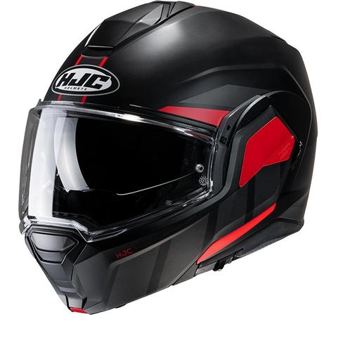 Hjc I100 Beis Zwart Rood MC1SF Systeemhelm, Motoren, Kleding | Motorhelmen, Offroadhelm, Heren, XXL, Nieuw met kaartje, HJC, Verzenden