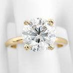 Zonder minimumprijs - Ring - 14 karaat Geel goud - 3.01ct., Nieuw