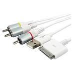 Composiet AV kabel compatibel met Apple iPod,, Audio, Tv en Foto, Audiokabels en Televisiekabels, Nieuw, Ophalen of Verzenden