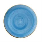 Stonecast ronde borden | Blauw | Ø26cm | 12 stuks, Verzenden