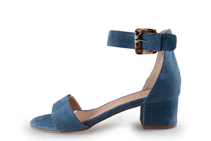 Manfield Sandalen in maat 38 Blauw, Kleding | Dames, Schoenen, Blauw, Zo goed als nieuw, Sandalen of Muiltjes, Verzenden