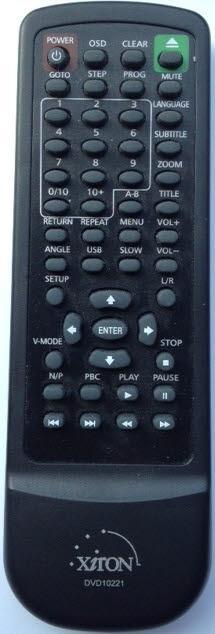 Afstandsbediening xiron dvd10221 dvd10320, Audio, Tv en Foto, Afstandsbedieningen, Origineel, Nieuw, Ophalen of Verzenden
