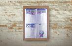 Teak wit LED informatie 4x A4 display | Metaal & hout, Verzenden, Nieuw in verpakking