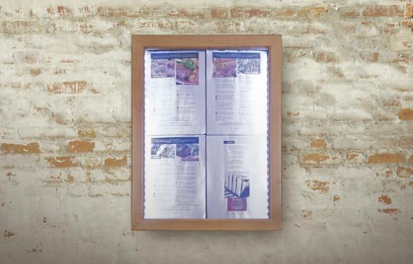 Teak wit LED informatie 4x A4 display | Metaal & hout, Zakelijke goederen, Horeca | Keukenapparatuur, Verzenden