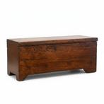 Cassapanca - hard hout - Opbergbank van massief hout, Antiek en Kunst