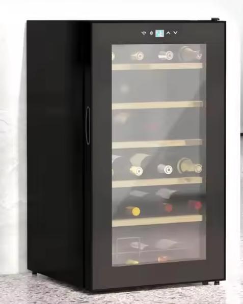 Wijnkoelkast 24 Flessen – LED, Instelbaar, Compact Design, Huis en Inrichting, Keuken | Keukenelementen, Nieuw, Verzenden