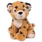 Superzachte Eco Knuffel met geborduurde oogjes - Cheeta zitt, Ophalen of Verzenden, Nieuw