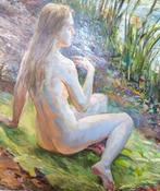 Dmitry Kostylev (1968) - Nymph by the river, Antiek en Kunst