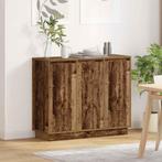 vidaXL Dressoir met LED - Oude Hout - 90x32x75 cm - gemengd, Huis en Inrichting, Minder dan 45 cm, Verzenden, Nieuw, 70 cm of meer
