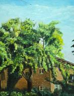 École Catalane (XX) - Abri en vert, Antiek en Kunst, Kunst | Schilderijen | Klassiek