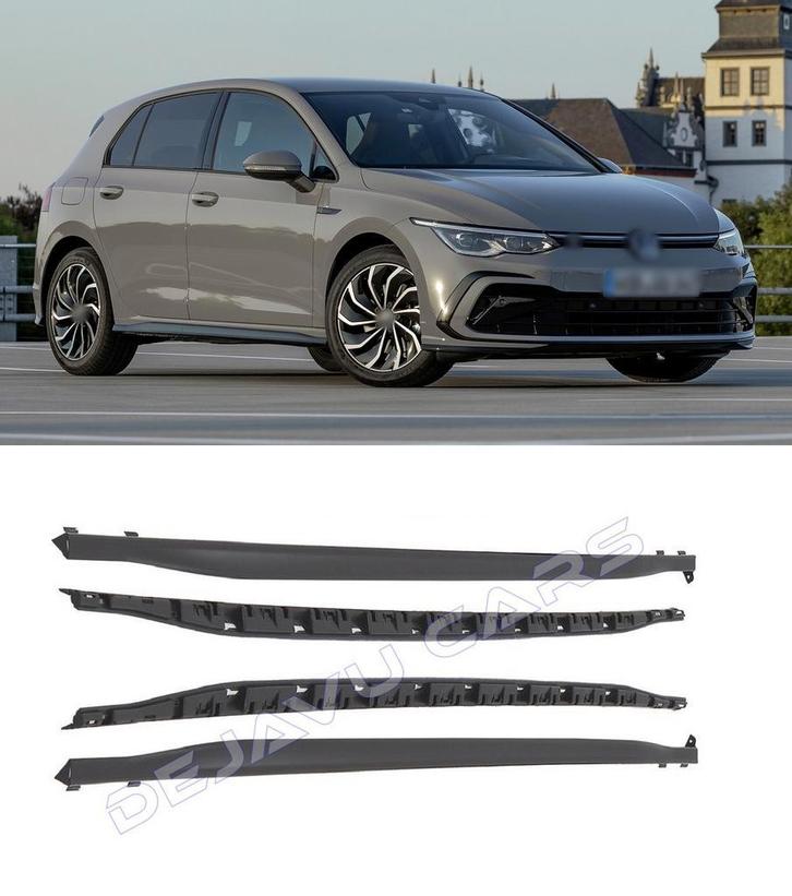 R Line Look Side Skirts voor Volkswagen Golf 8 Hatchback, Auto-onderdelen, Carrosserie en Plaatwerk, Links, Rechts, Nieuw, Volkswagen