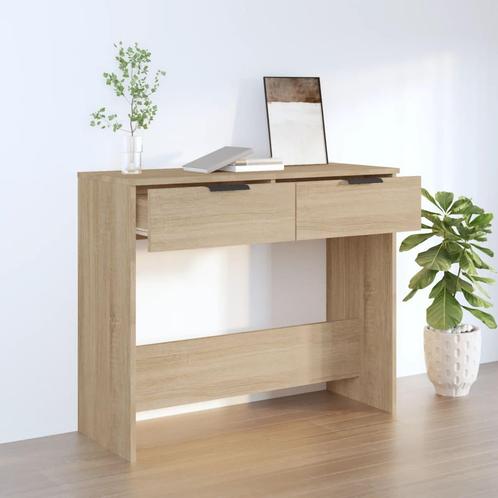 vidaXL Wandtafel 90x36x75 cm bewerkt hout sonoma, Huis en Inrichting, Tafels | Bijzettafels, Nieuw, Verzenden