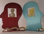 David Gerstein (1944) - Head baby · Head biker Sculpture, Antiek en Kunst