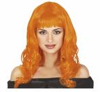 Oranje Pruik Lang Haar, Hobby en Vrije tijd, Feestartikelen, Verzenden, Nieuw