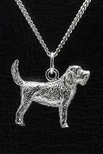 Zilveren Basset griffon vendeen grand ketting hanger - groot, Verzenden, Nieuw