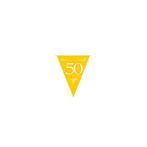 Gouden vlaggenlijn 50e jubileum - 50 jaar getrouwd, Nieuw, Ophalen of Verzenden
