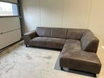 Mooie micoleder hoekbank – professioneel gereinigd, Hoekbank, 75 tot 100 cm, Zo goed als nieuw, Stof