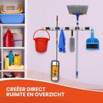 2dekans | TTD® Luxe XXL Bezemhouder – Zelfklevend – 5, Tuin en Terras, Hand-tuingereedschap, Ophalen of Verzenden, Zo goed als nieuw